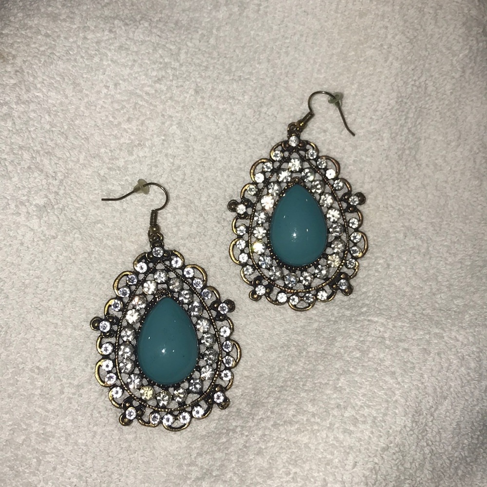 Boho Exotic Teardrop Earring with Crystal ✨